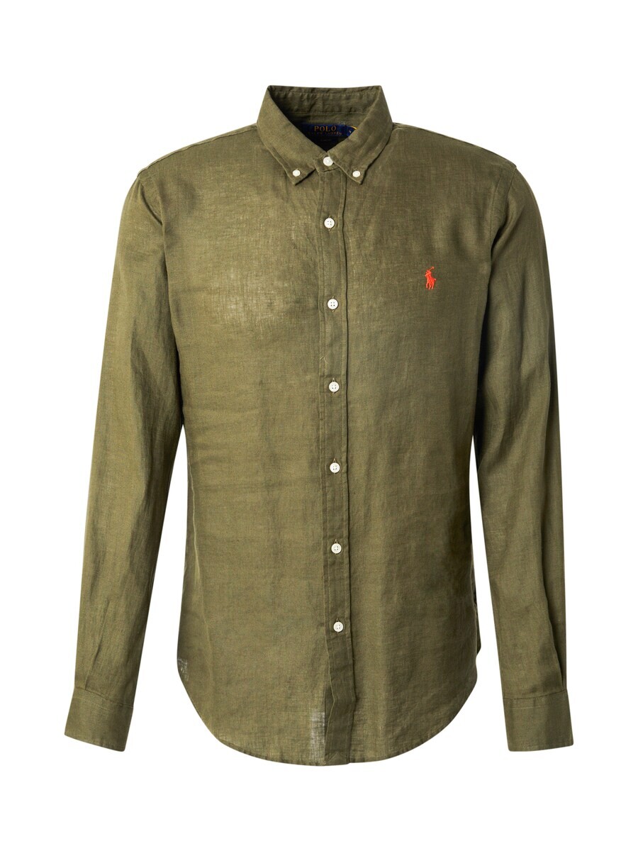 

Повседневная рубашка Polo Ralph Lauren Regular fit Button Up Shirt, оливковый