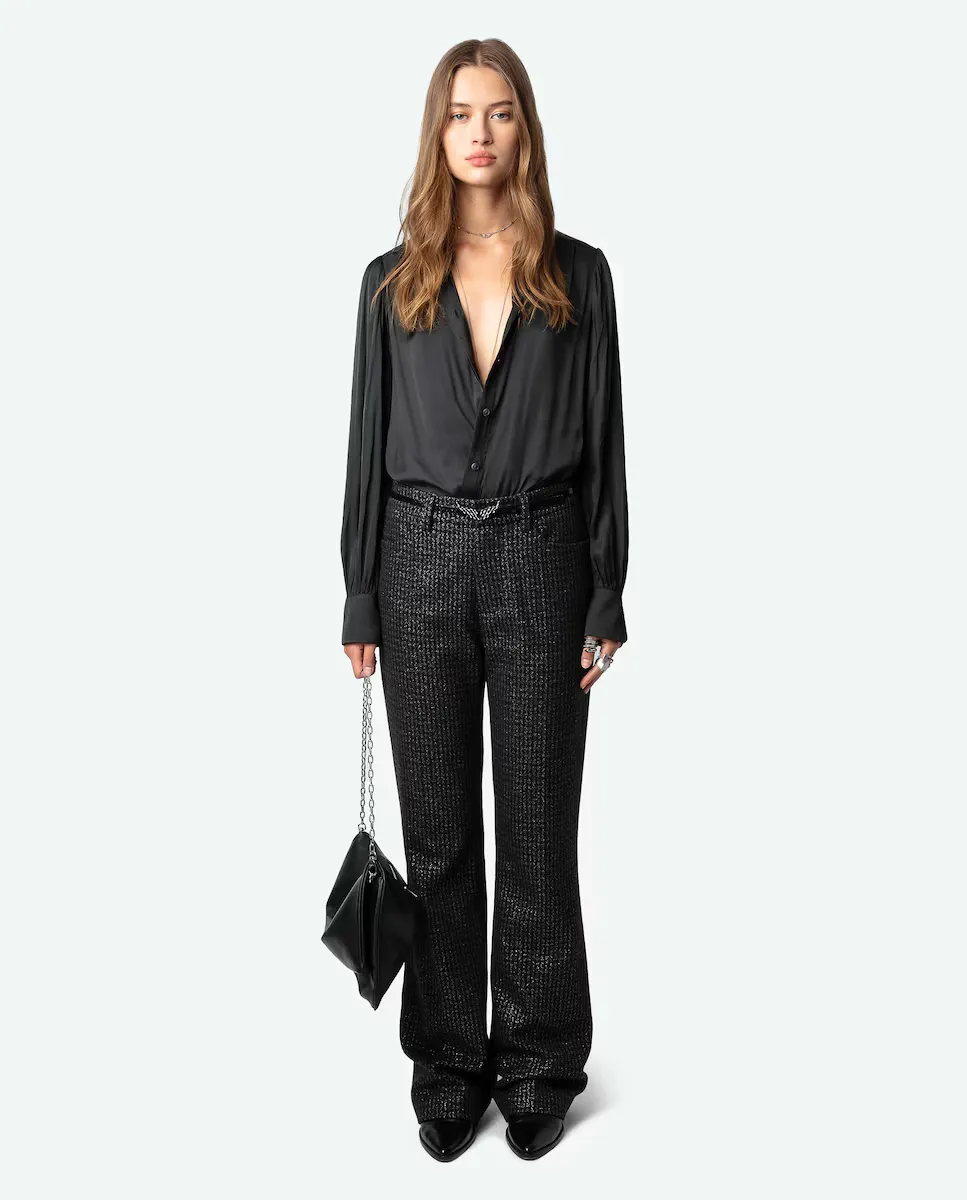 

Женские расклешенные брюки «Пистолет» Zadig & Voltaire, черный
