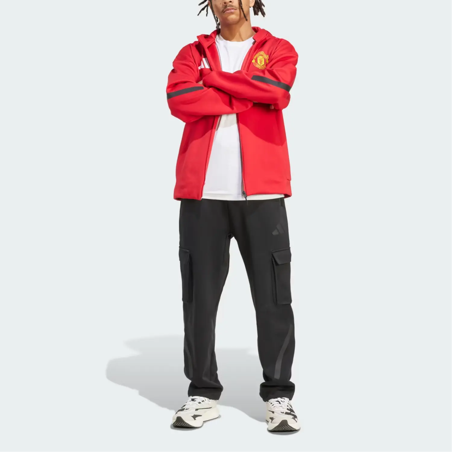 Adidas With AdiClub Manchester United Adidas Z.N.E. Anthem Jacket, Mukhred — фото 3