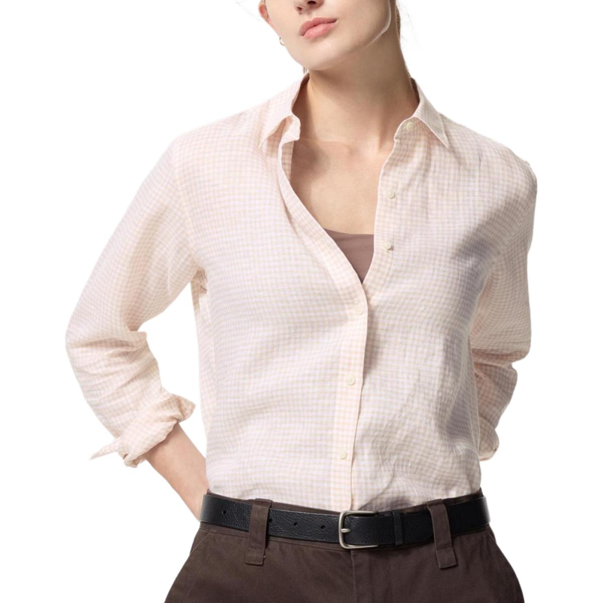 

UNIQLO Женская розовая рубашка