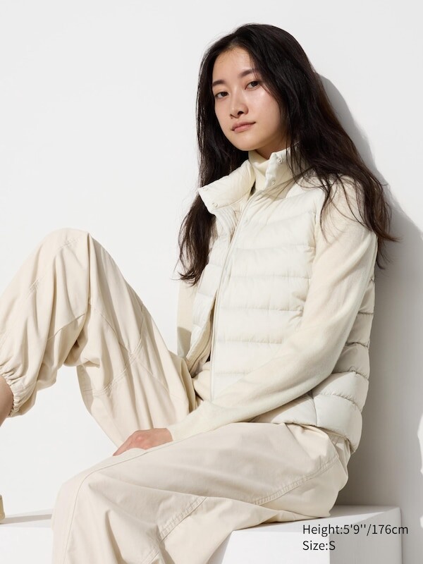 

Сверхлегкий пуховый жилет Uniqlo, белый