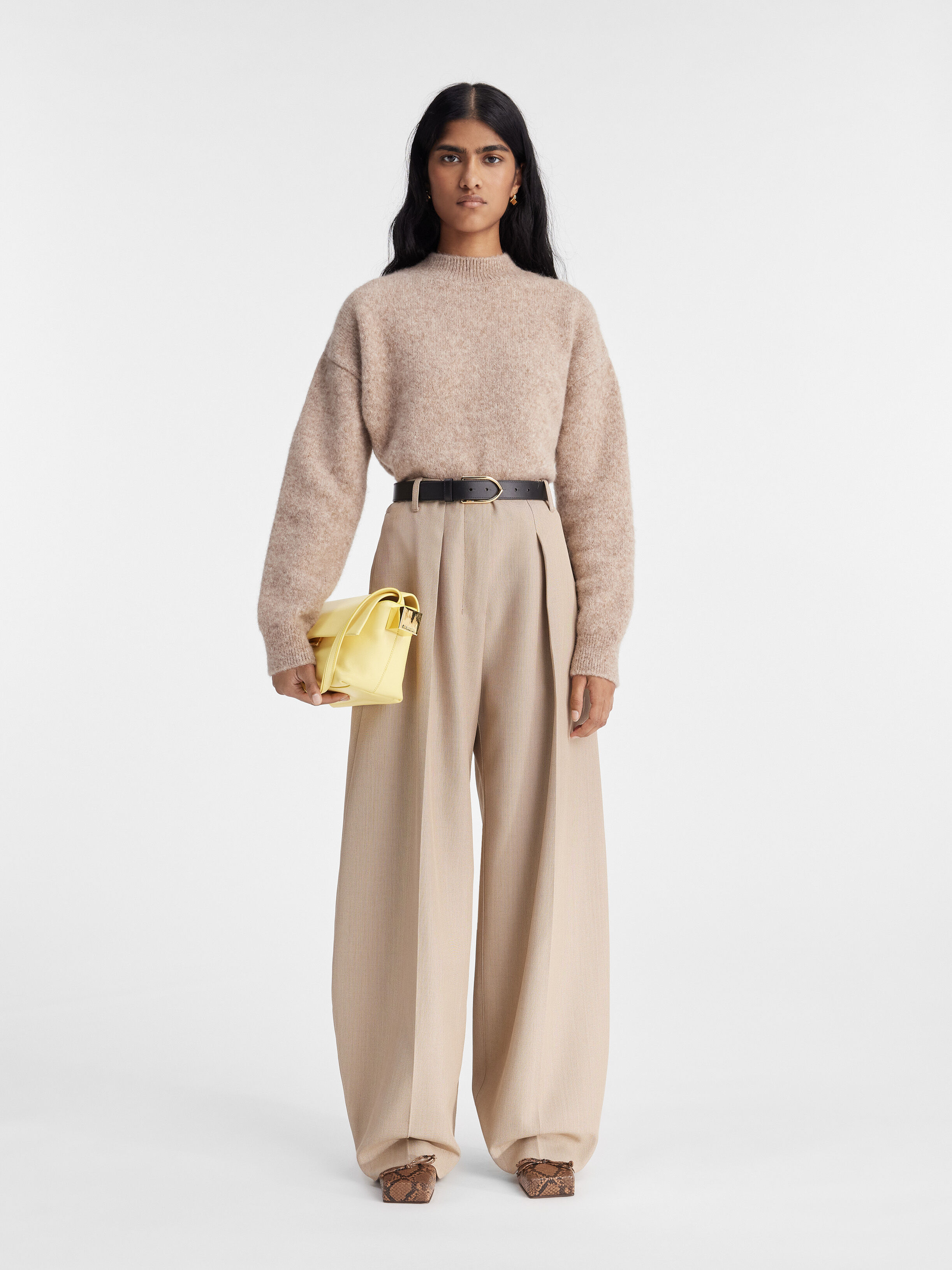 

Джемпер с логотипом JACQUEMUS The Jacquemus knit, бежевый