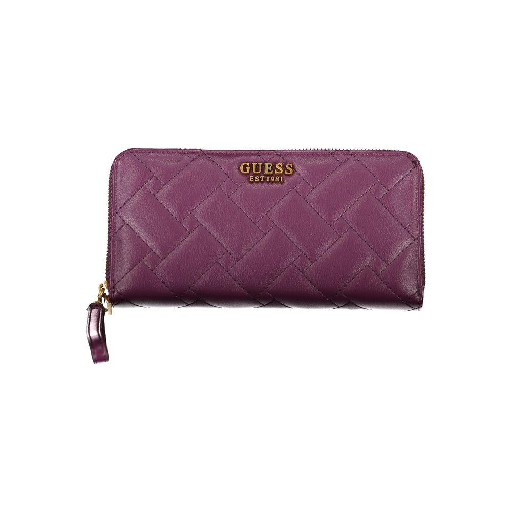 

Элегантный фиолетовый кошелек на молнии с несколькими отделениями Guess Shoes