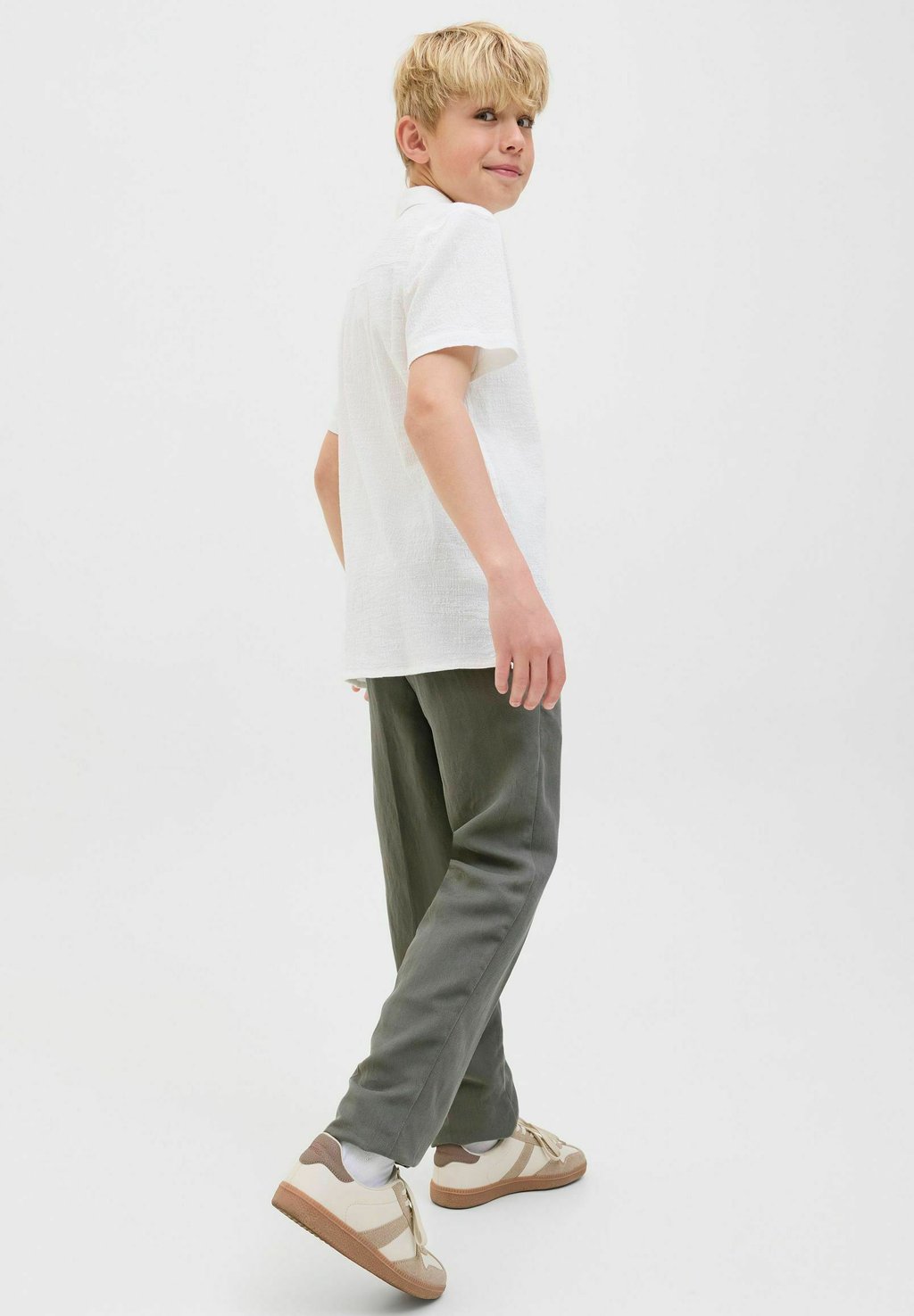 Брюки LOOSE FIT LOOSE FIT Jack & Jones Junior, зеленый — фото 4