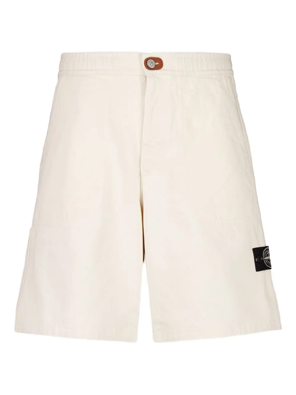 

L100001 эластичные шорты с накладными карманами Stone Island, нейтральный