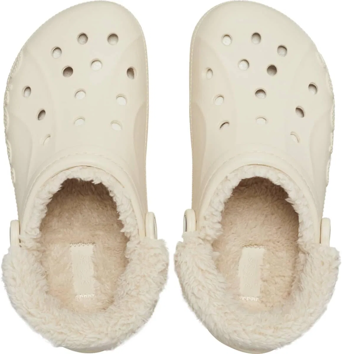 Деревянные сабо Crocs Unisex Baya на подкладке, 2-Winter White — фото 4
