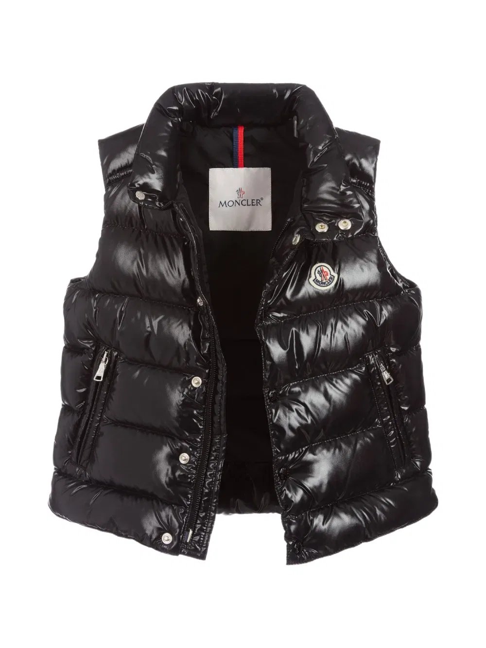 Стеганый жилет Tib Moncler Grenoble Kids, черный — фото 3