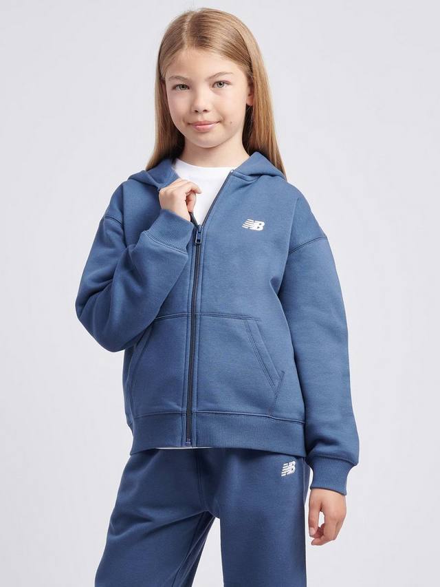 

Детская худи с логотипом и молнией на спине New Balance, Vintage Indigo