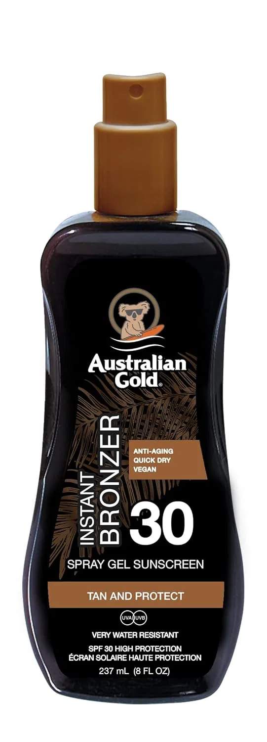 Спрей-гель для загара Australian Gold SPF 30 с бронзатором Australian Gold