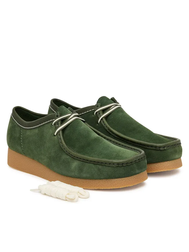 Clarks Низкие зеленые кроссовки Wallabee EVO 26186170 — фото 2