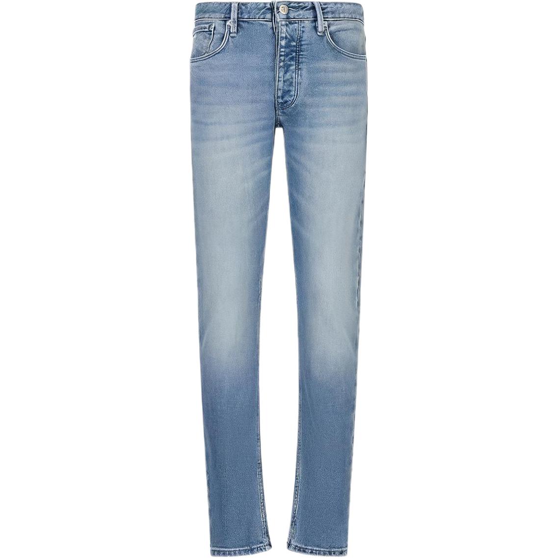 

Прямые джинсы средней посадки EMPORIO ARMANI, синий