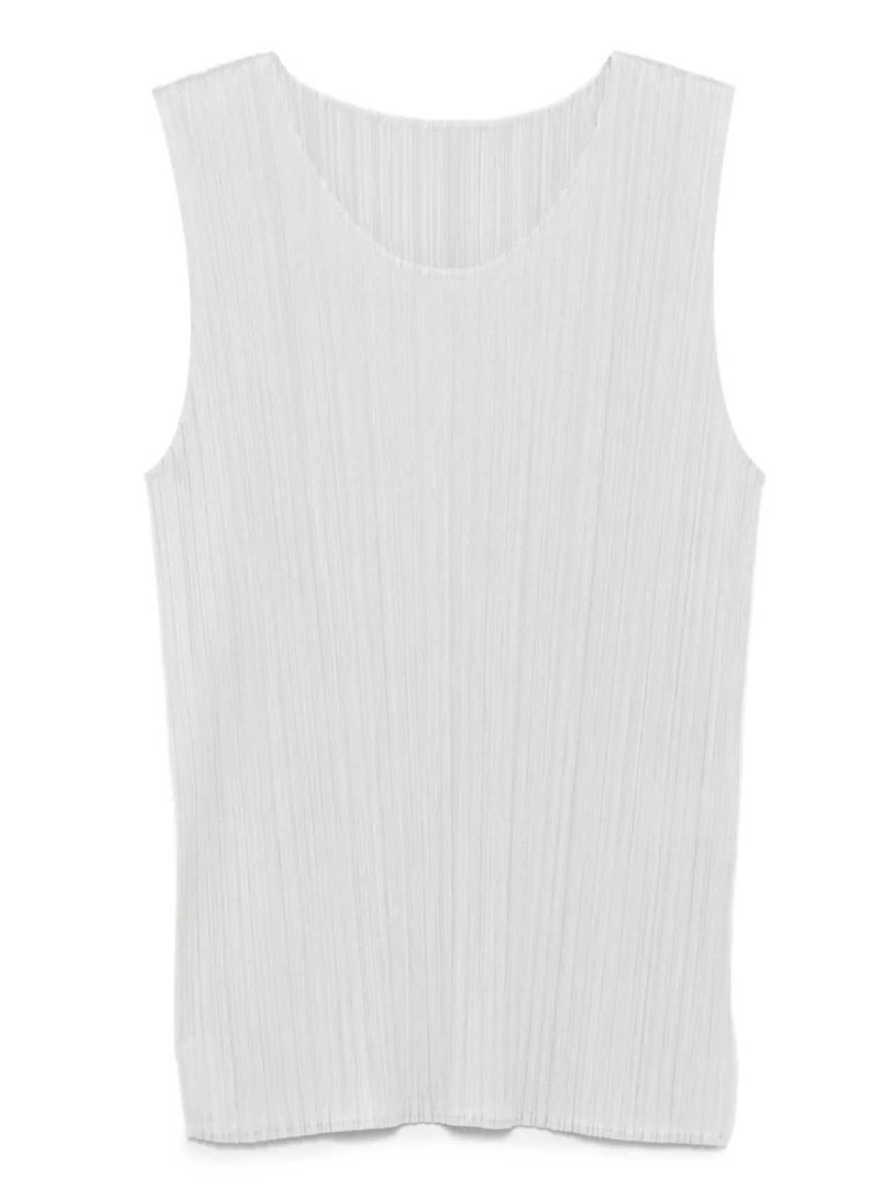 

Pleats Please Issey Miyake плиссированный топ без рукавов, серый