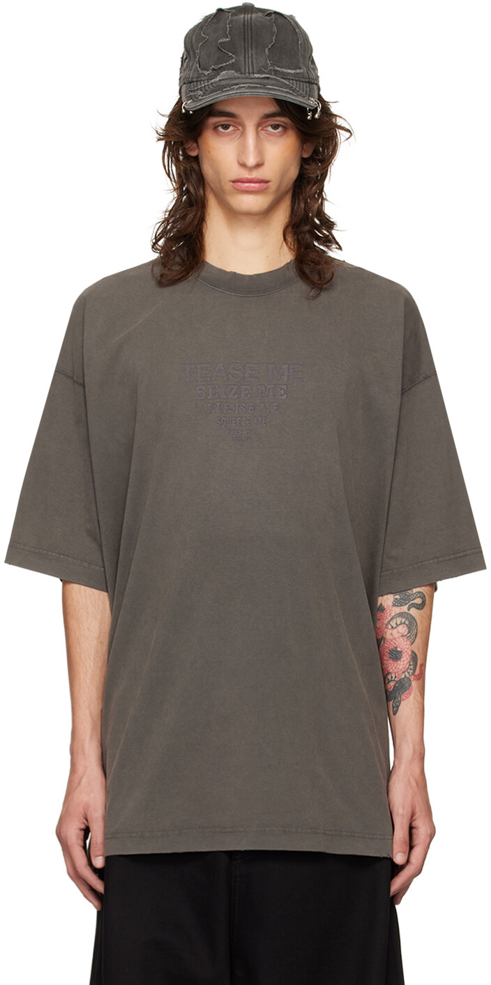 

Серая футболка «Tease Me» VETEMENTS