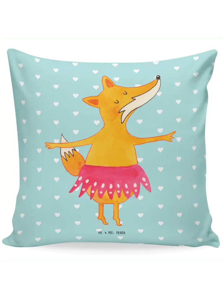 

Подушка Mr & Mrs Panda 40x40 Fuchs Ballerina, цвет türkis pastell