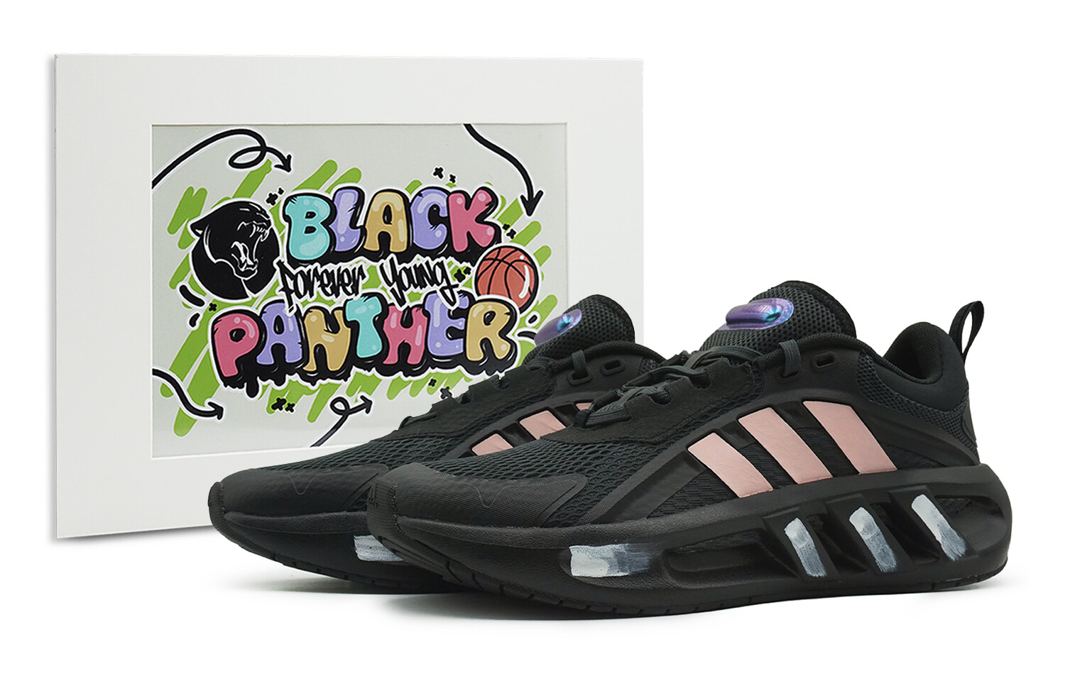 

Кроссовки мужские CLIMACOOL VENTADOR Low-top черные/розовые Adidas