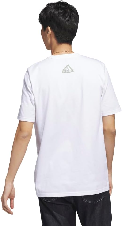 Мужская футболка City Escape Graphic Pocket Short Sleeve T-Shirt ENC41 Adidas, белый — фото 4