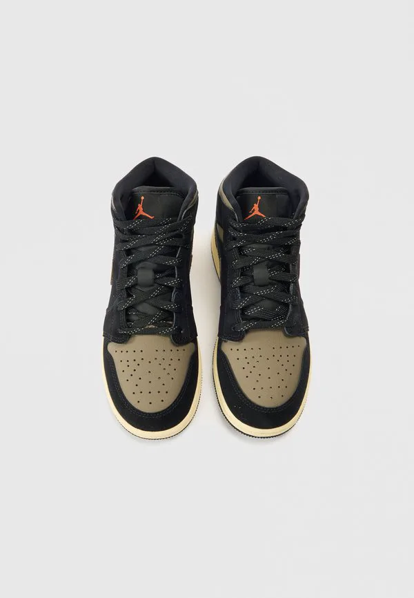 Высокие кроссовки Jordan, Black/Olive Grey/Wild Mango/Muslin — фото 4