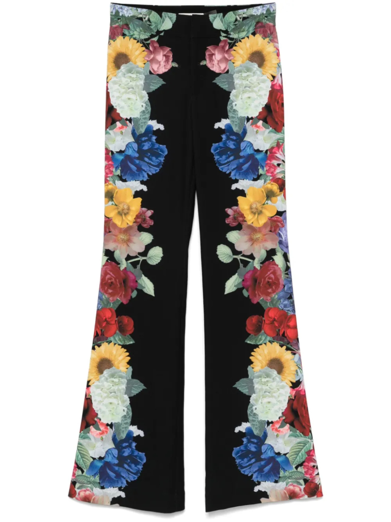 

Alice + olivia брюки с цветочным принтом, черный