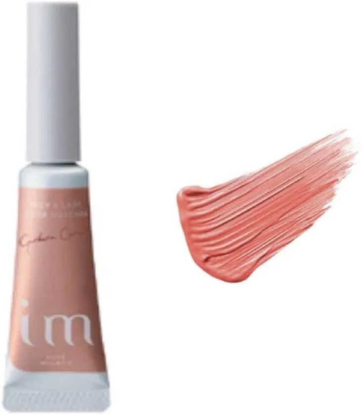 Тушь для бровей и ресниц IM PK851 Brow & Lush Color Mascara Gerbera Coral, черная