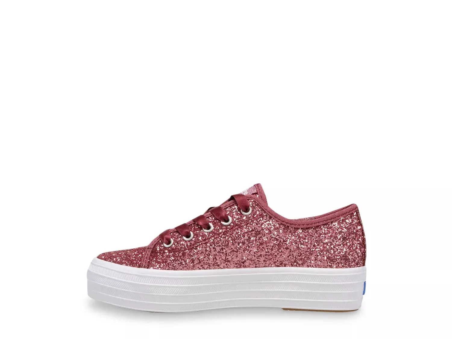 Кроссовки Keds Triple Up Celebrations — детские, розовые блестки — фото 4