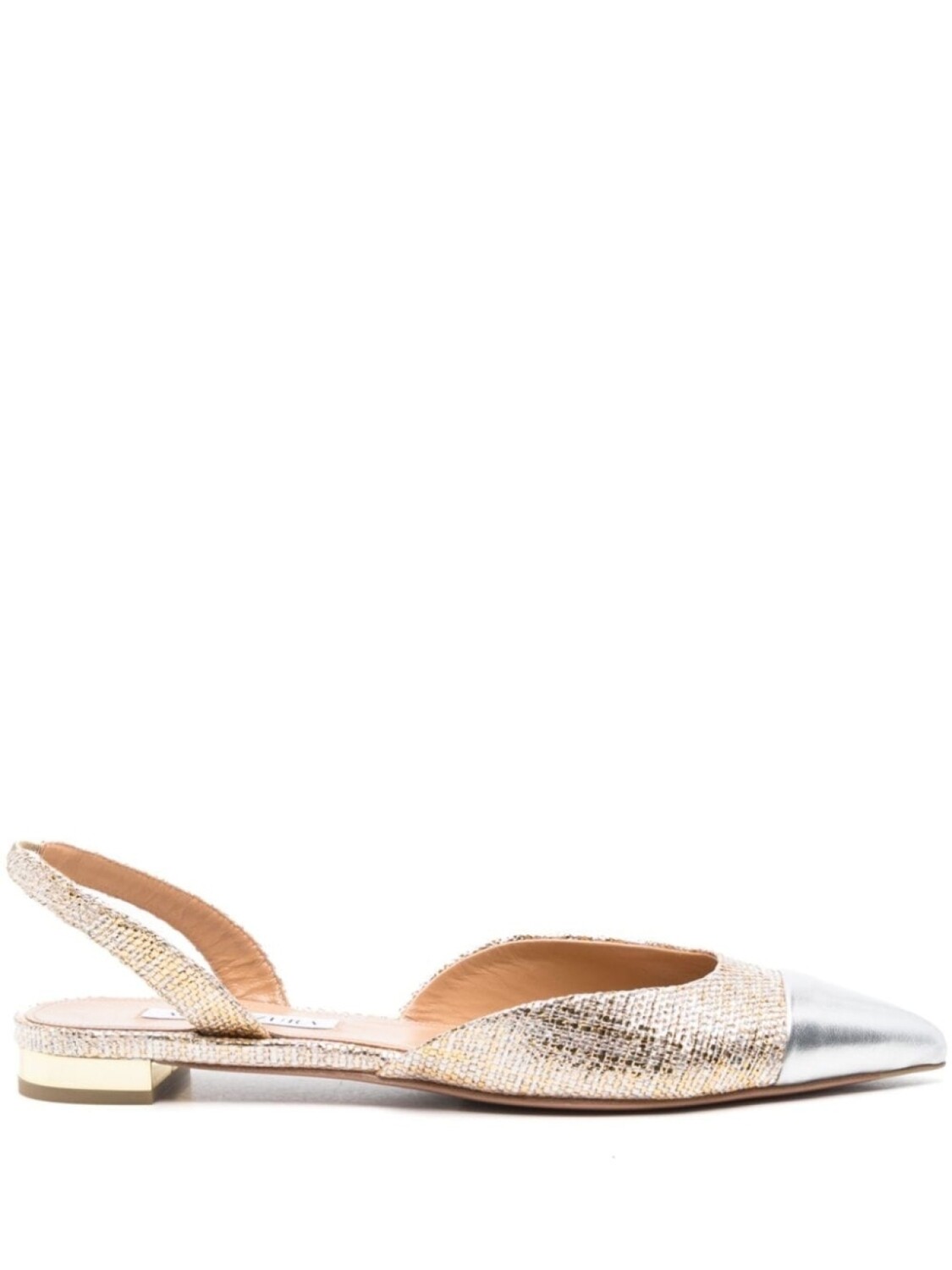 

Aquazzura балетки Milanese, золотистый