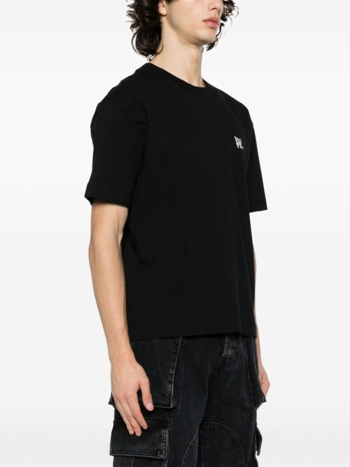 Palm Angels комплект из трех футболок с монограммой PA, белый — фото 3
