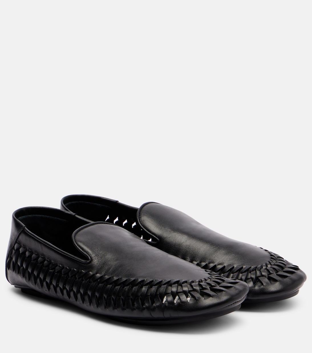Лоферы из кожи уайп Proenza Schouler, черный