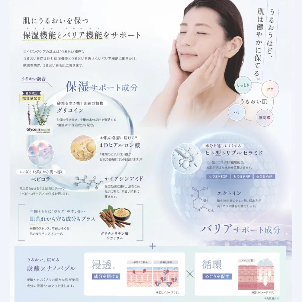 Крем для лица Lureaqu — Молочко увлажняющее Nano Sparkling Milk, 80 г — фото 4
