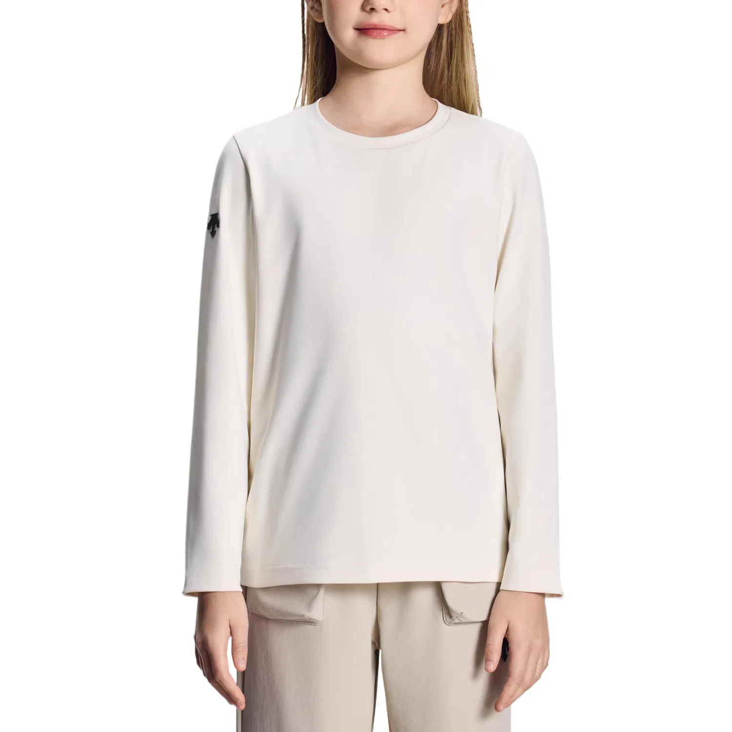 Футболка ski style ss26 детская DESCENTE, Cream