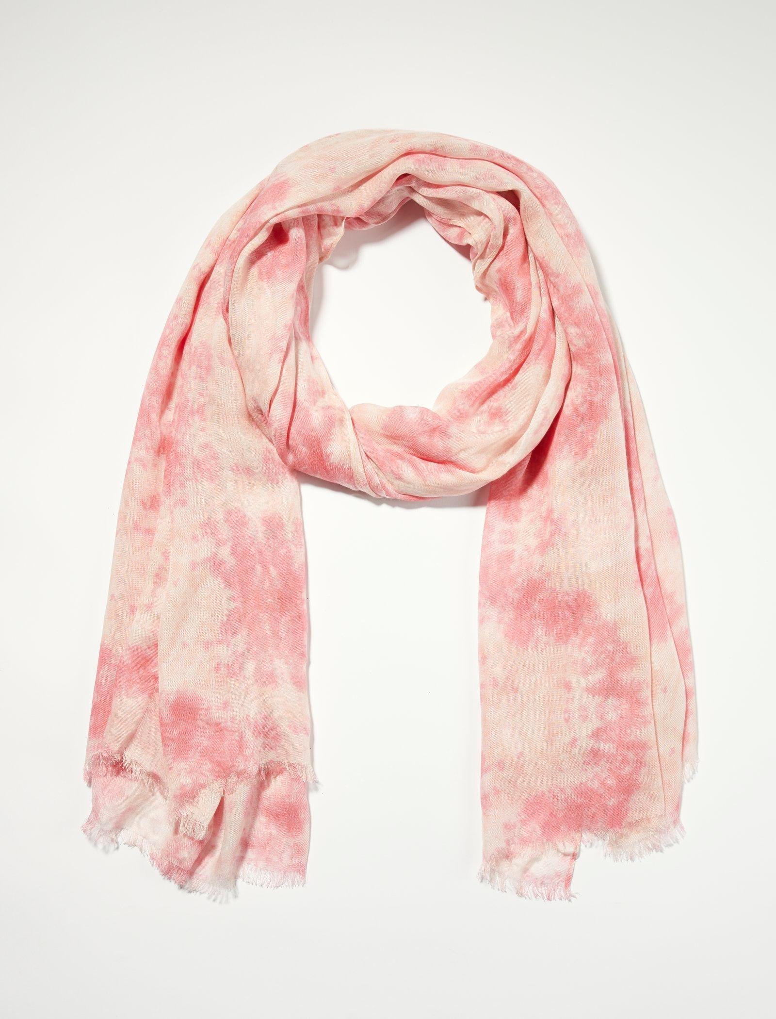 

Шарф с принтом «тай-дай» Lucky Brand, цвет medium dark pink
