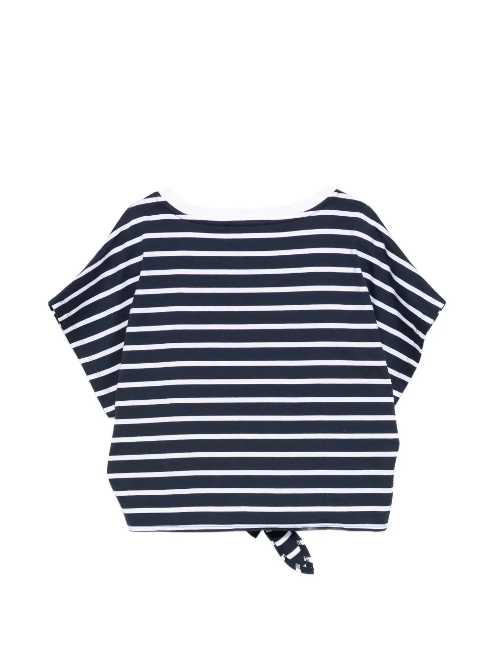 Полосатая футболка Balmain Kids, синий — фото 2