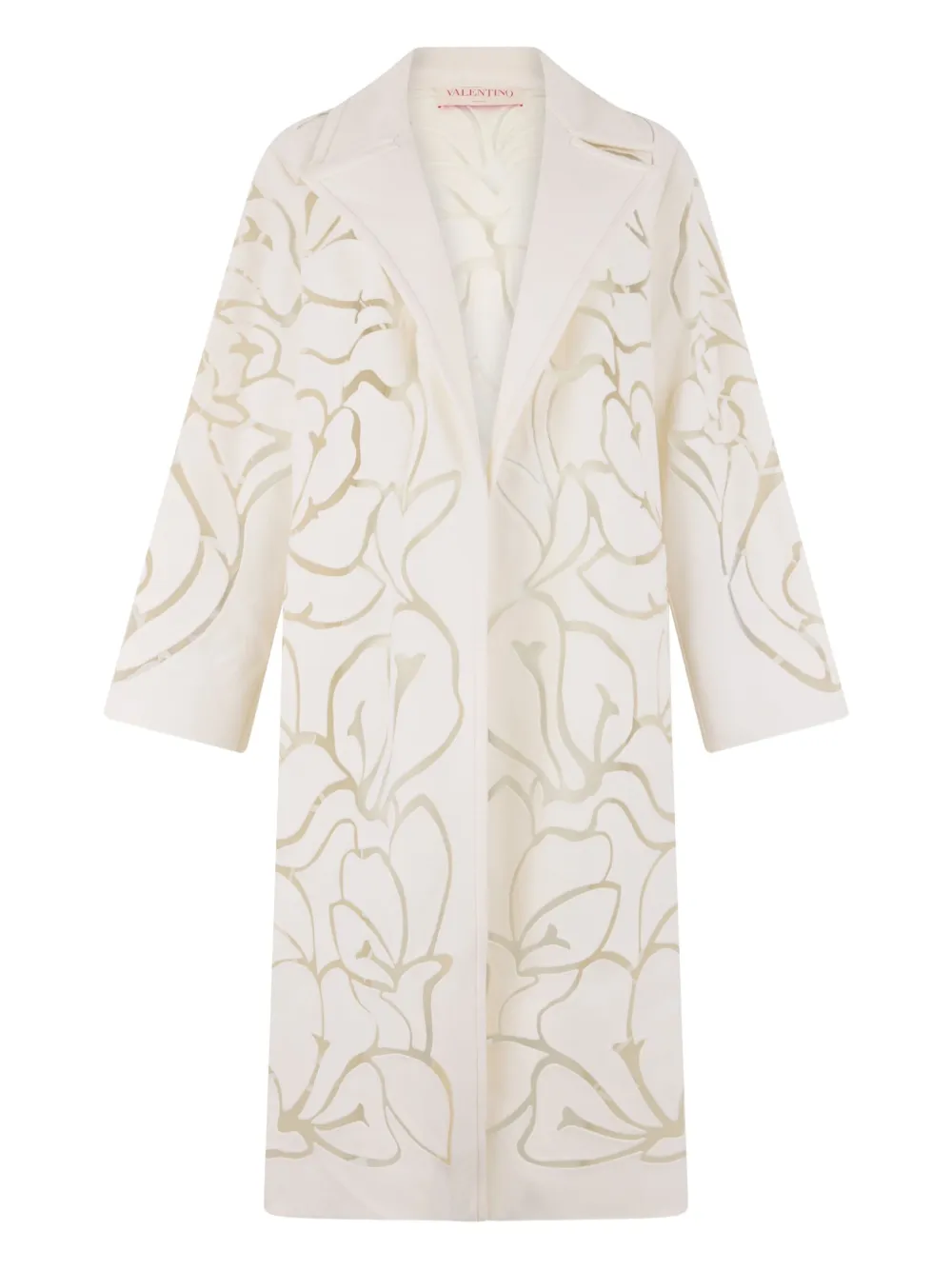 

Пальто с цветочным принтом Valentino Garavani, белый