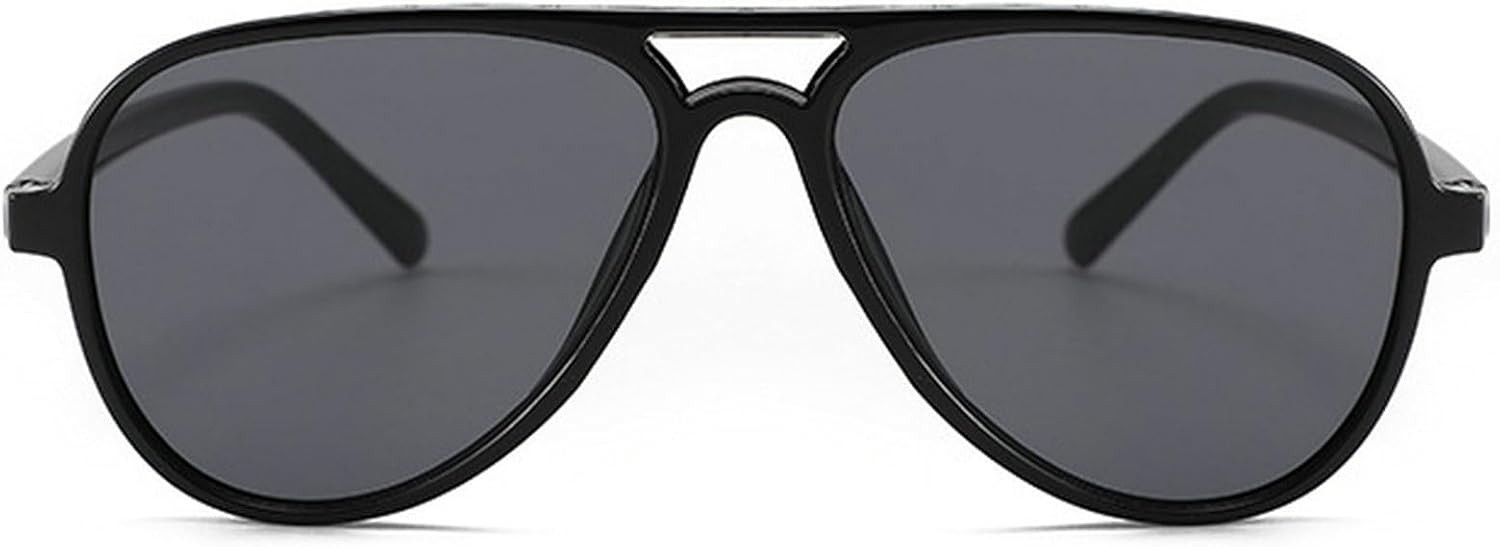 

Ретро-солнцезащитные очки-пилот для женщин и мужчин, с двойной перемычкой, в стиле 70-х, большие солнцезащитные очки с защитой от УФ-излучения, женские очки 2025 года mincl, C5