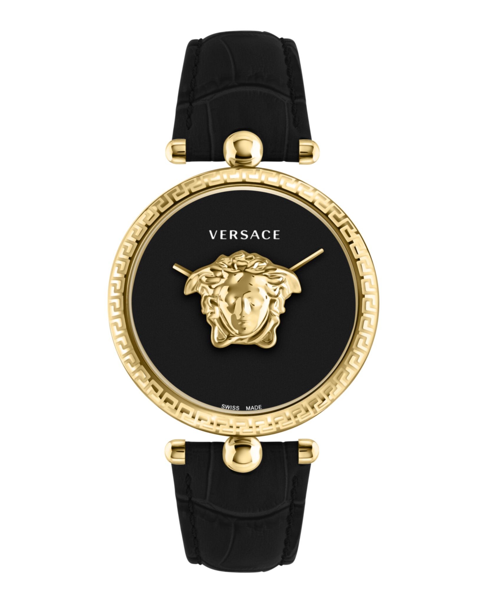 

Часы Palazzo Empire Strap Versace, черный/золотой/черный
