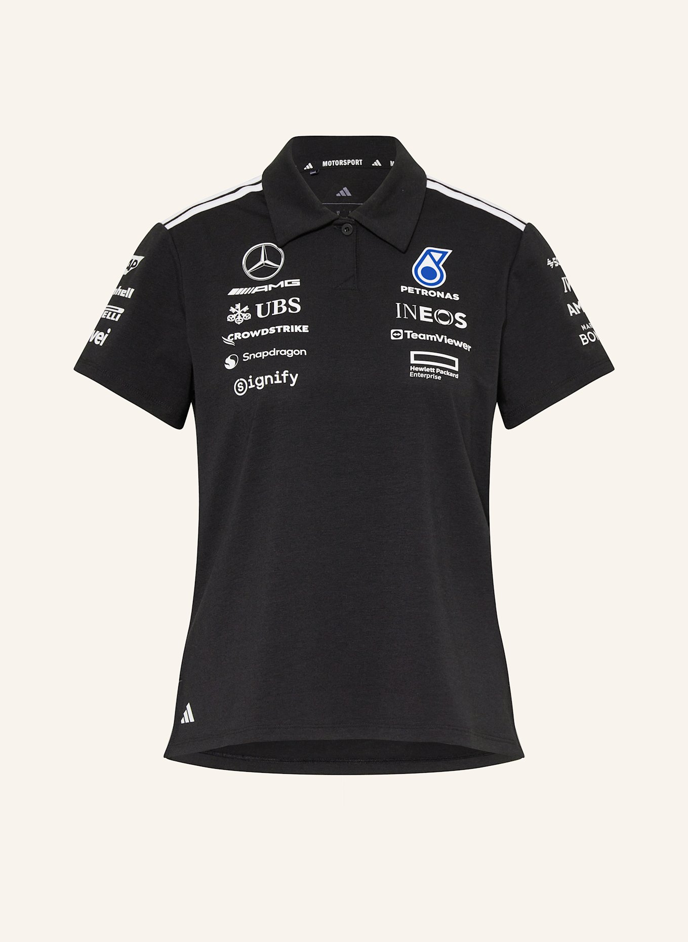 

Футболка-Поло Mercedes - AMG Petronas Formula One Team Adidas, черный