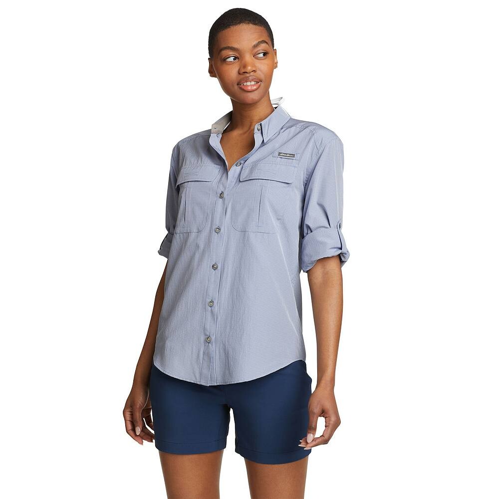 

Женская полевая рубашка Eddie Bauer с длинным рукавом UPF, цвет Dusty Violet