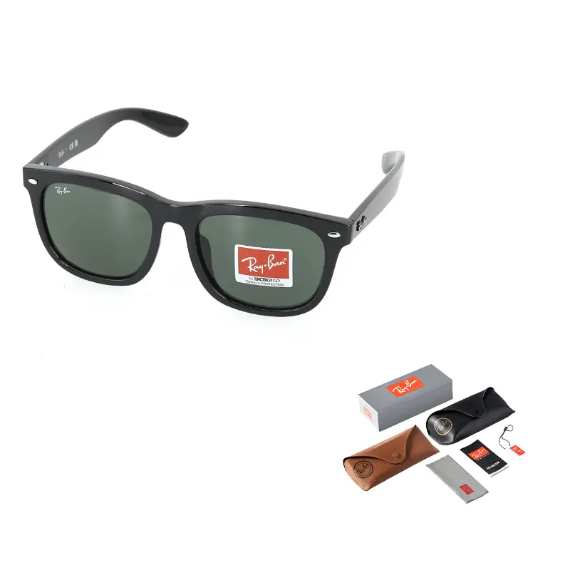 

RayBan Литой квадратной формы солнцезащитные очки унисекс, Black