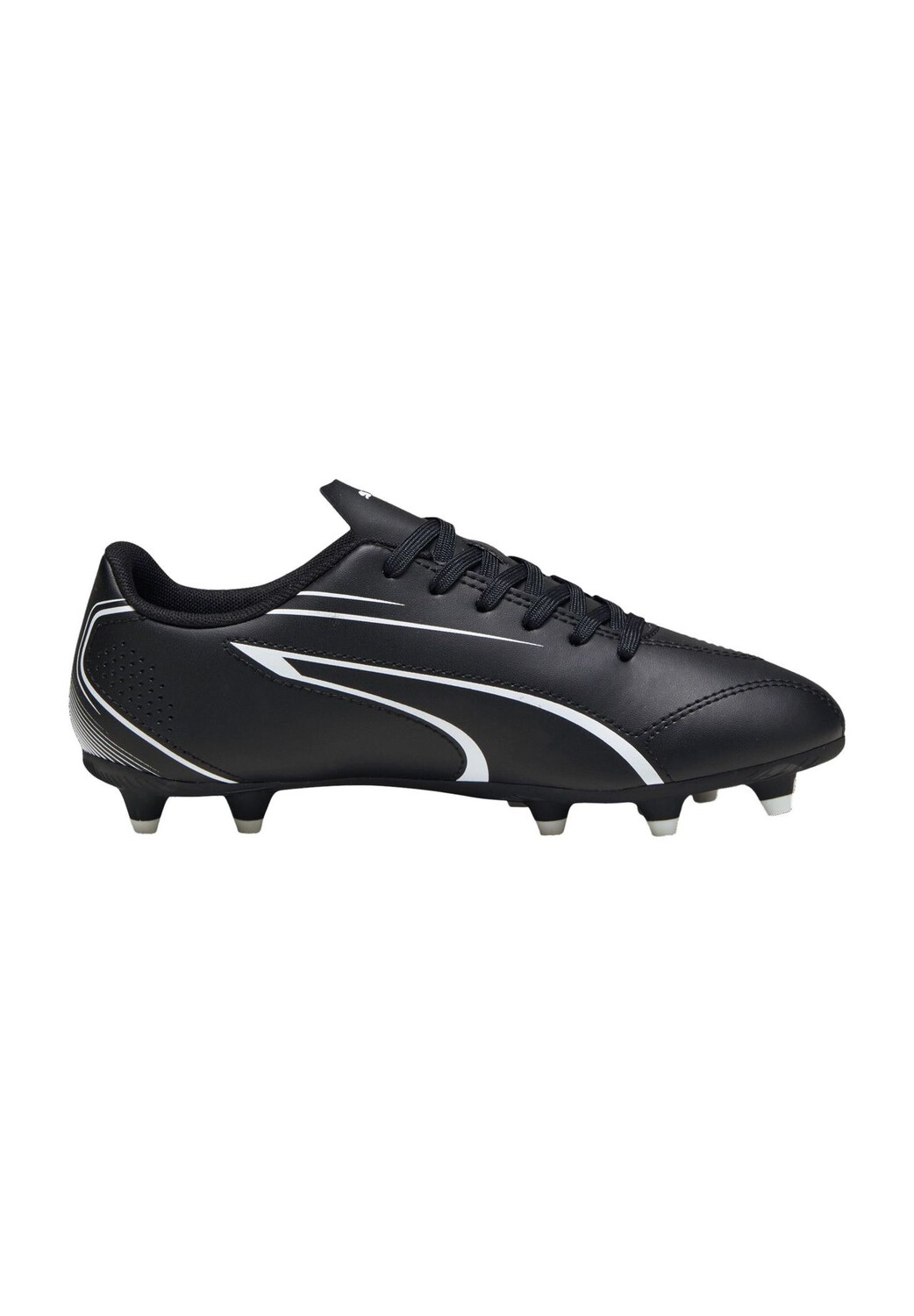 Бутсы футбольные Vitoria FG/AG, кожа, шипы, детские PUMA, цвет Puma Black Puma — фото 2