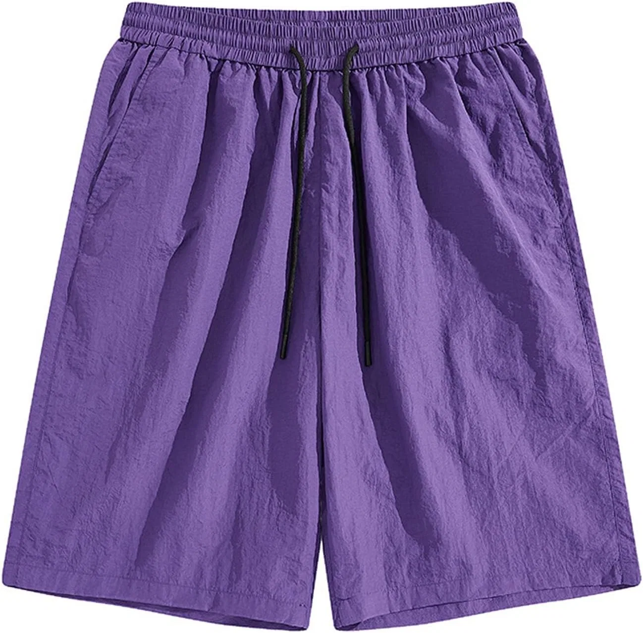 Шорты для мужчин спортивные, дышащие, на эластичном поясе, A02_purple