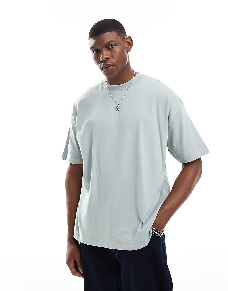 

Футболка оверсайз в цвете шалфея ASOS DESIGN