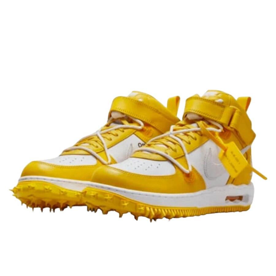 NIKE Кроссовки Air Force 1 Mid SP Off-White Varsity Maize — фото 2