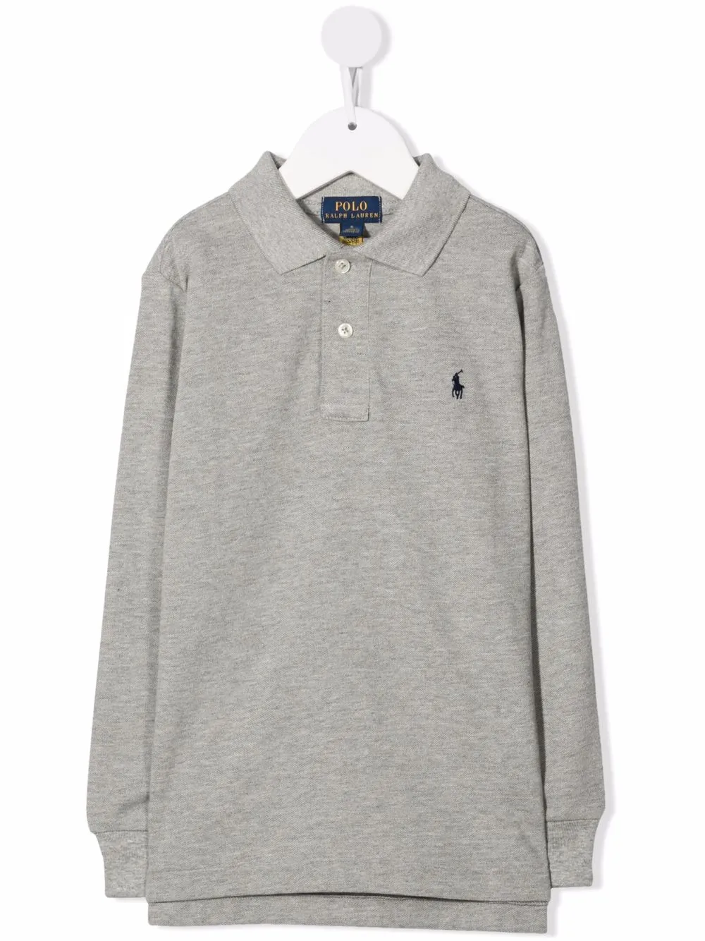 

Рубашка поло Polo Pony с длинными рукавами POLO RALPH LAUREN KIDS, серый