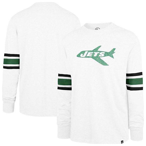 

Мужская футболка '47 New York Jets Gridiron Throwback Premier Brex с длинным рукавом 47 Brand