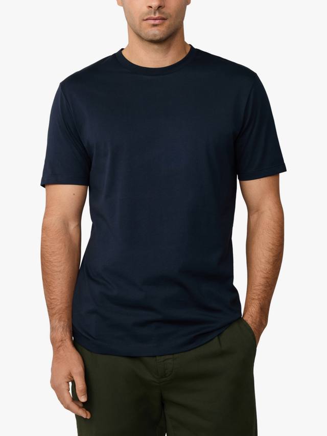 

Хлопковая футболка с коротким рукавом Regular Fit Hackett London, Navy