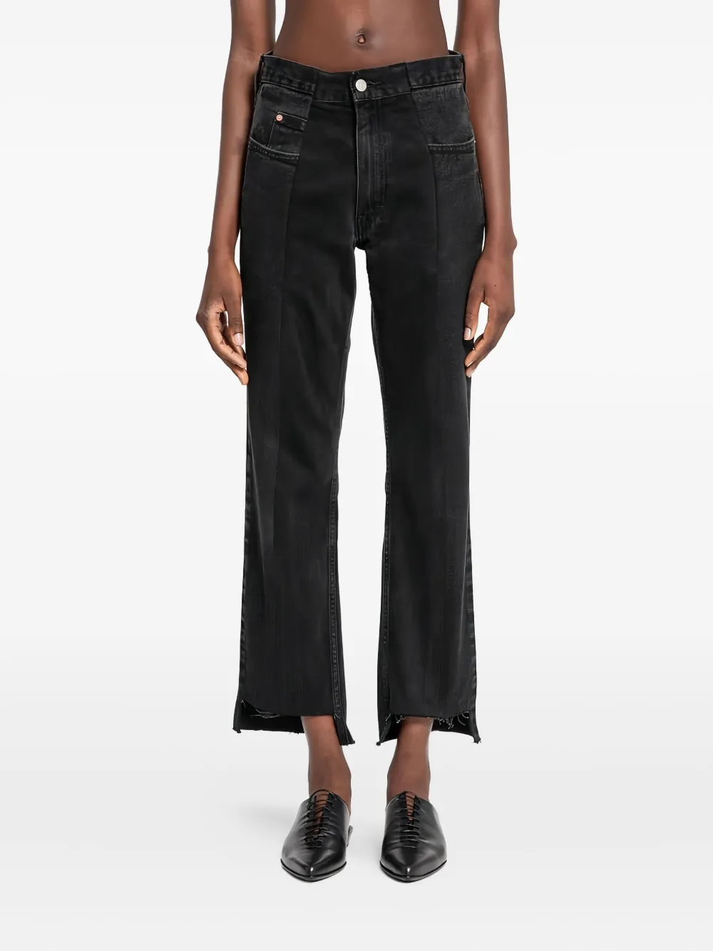 

Джинсы с разрезами по низу E.L.V DENIM, черный