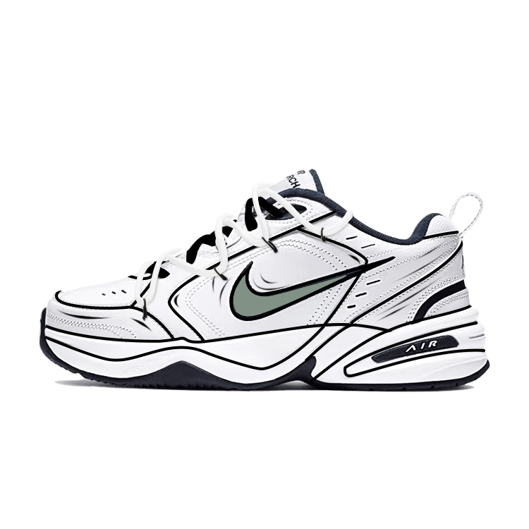 

Air Monarch 4 устойчивые к истиранию кроссовки low top chunky unisex Nike, белый