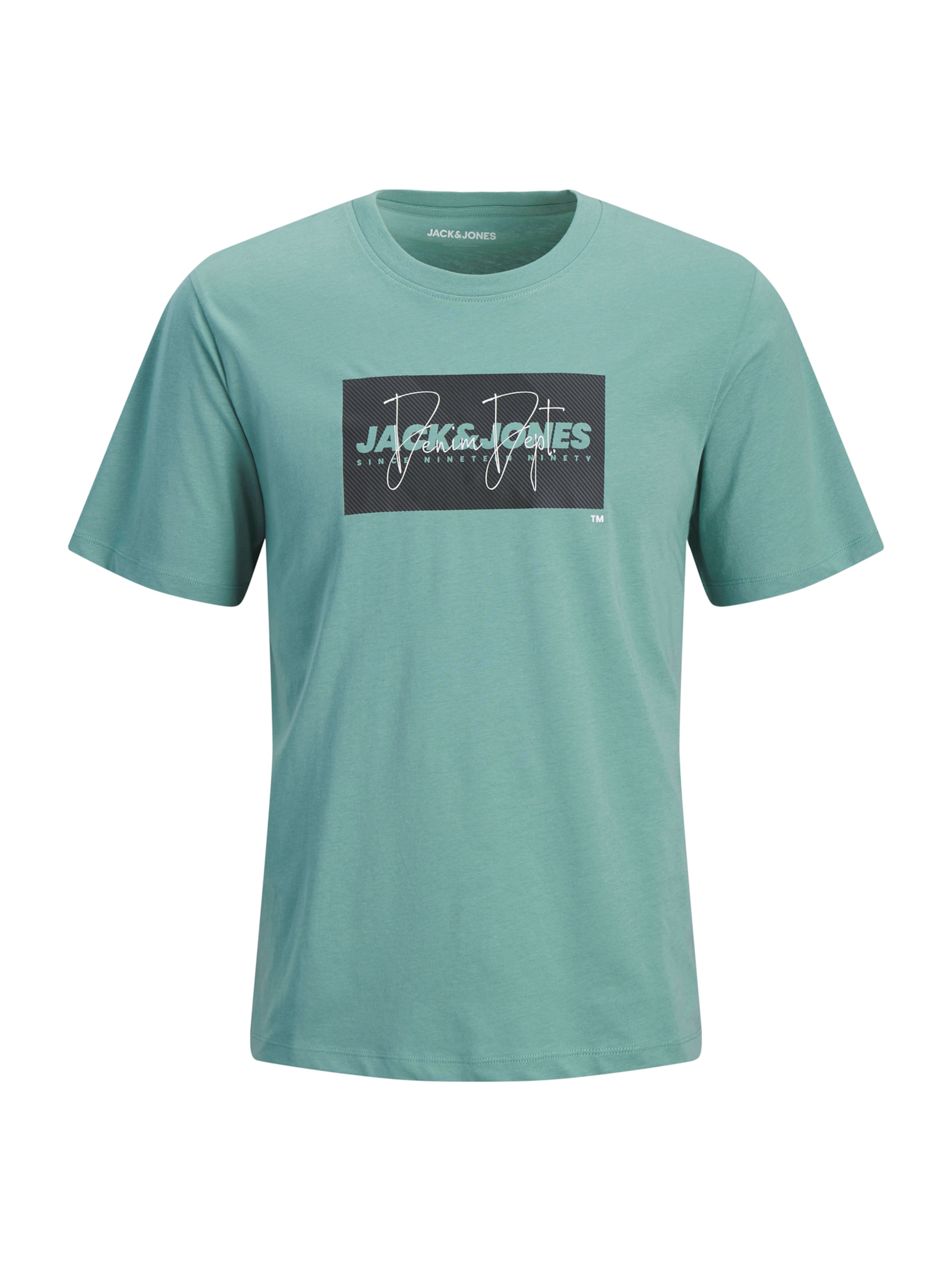 

Jack & Jones Plus Футболка 'JJCole' в цвете Jade