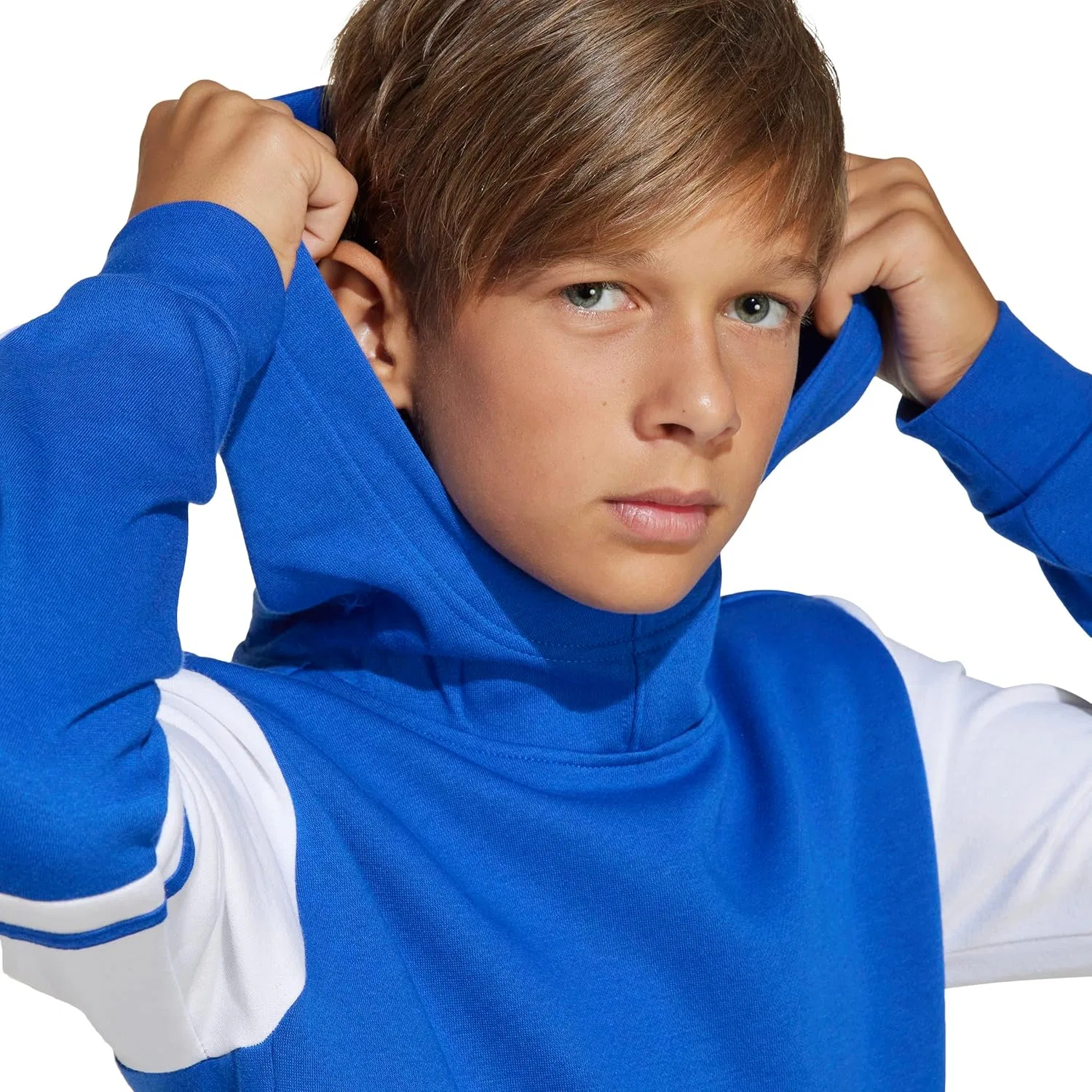 Худи детское adidas, Team Royal Blue/White — фото 4