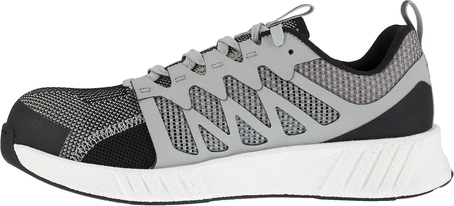 Мужские оксфорды Reebok Work Fusion Flexweave с композитным носком, серый — фото 3