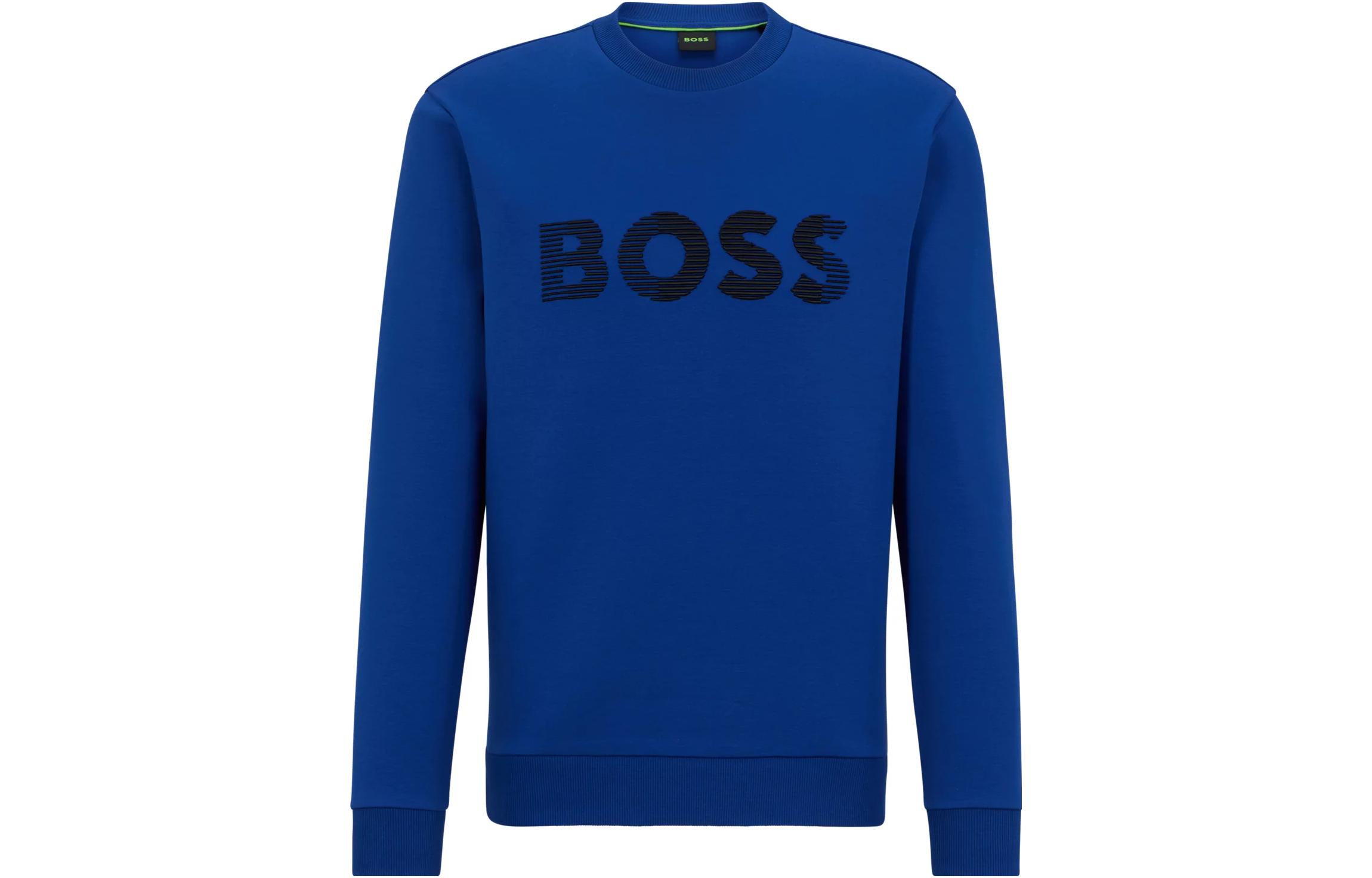 

Hugo Boss Мужские толстовки, синие, с круглым вырезом, средней плотности ткани, другие